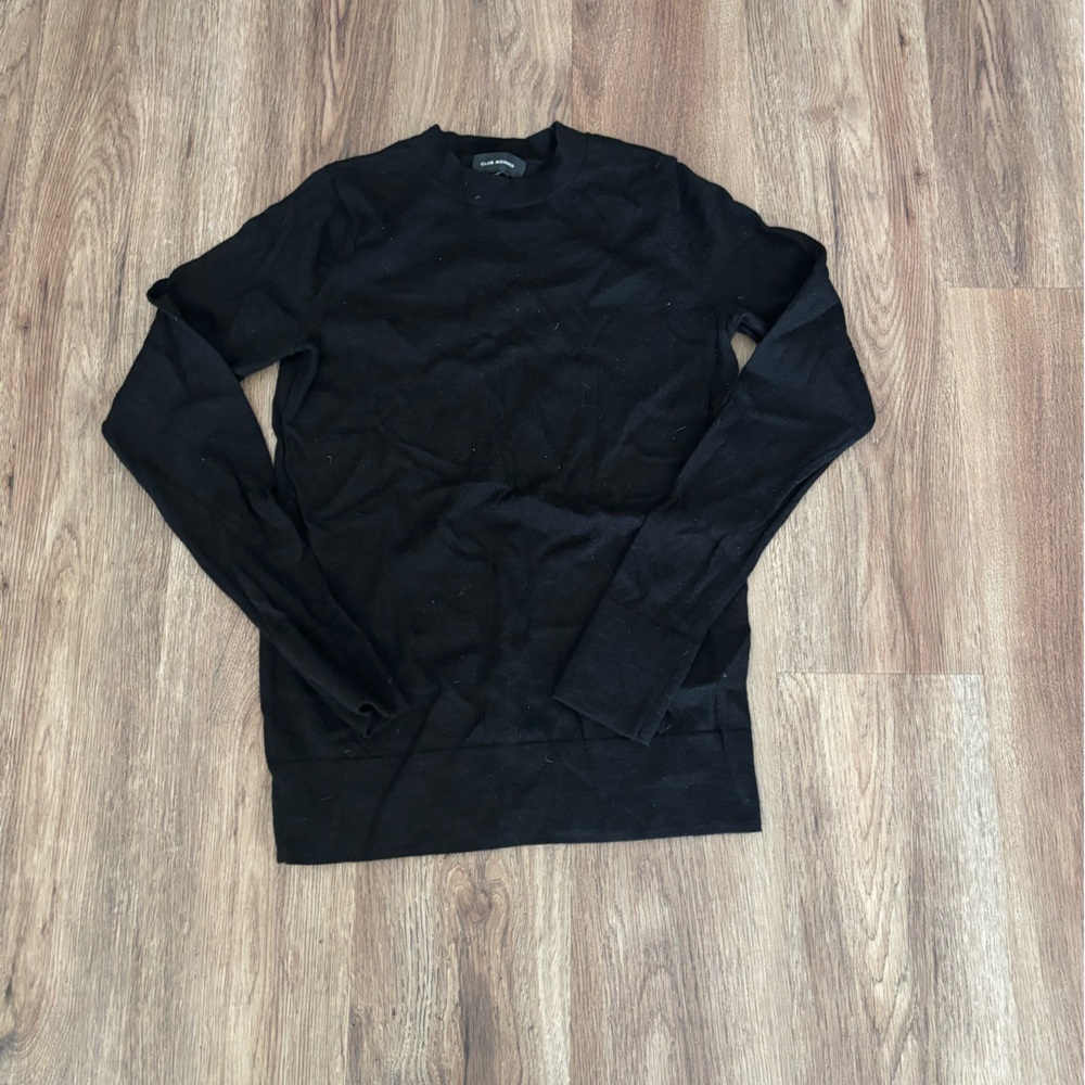 Club Monaco Black Crew Neck Sweater